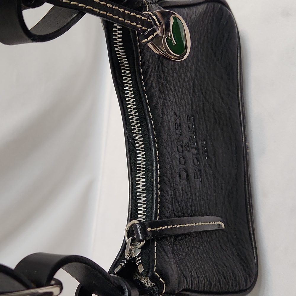 Dooney & Bourke Black Leather Shoulder Bag - Picture 5 of 14